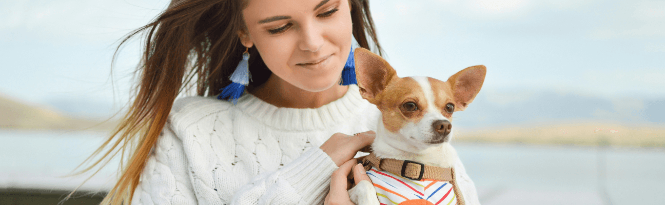 Woman with a dog